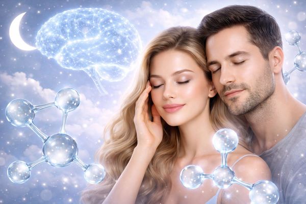 Dreamlike connection of mind and soul with man
